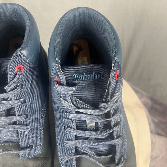 Timberland Groveton Chukka Boot SneakersBlue Leather Canvas SZ 12M Casual Kicks main image 5